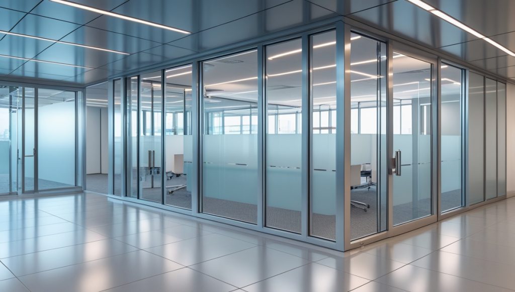 ألمنيوم معماري واجهات، أبواب، وفواصل داخلية